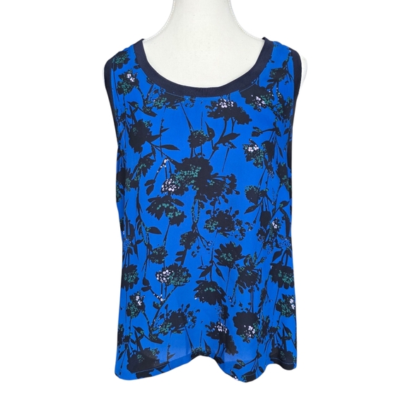 Banana Republic Sleeveless Floral Printed Blouse Size Small - Picture 1 of 6